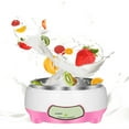 thumbnail image 1 of Yogurt Maker,Compact DIY Yogurt Maker Machine,Automatic Shut-Off & Constant Temper,Stainless Steel Household Appliances Fermented for Homemade Greek,Probiotic Yogurt(Pink), 1 of 9
