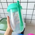 thumbnail image 1 of Yogurt Parfait Cups with Lids, Breakfast On the Go Plastic Bowls with Topping Cereal Oatmeal or Fruit Container, Snack Cup and Spoon for Lunch Box, Portable & Reusable, 1 of 11