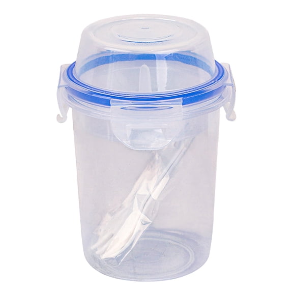Yogurt Parfait Cups Yogurt Parfait Containers Meal Prep Jars Leak Proof Overnight Oats Containers With Spoon And Fork Multifunctional Travel Cereal Cup For Cereal Fruit Goblets Glassware Clear Glass