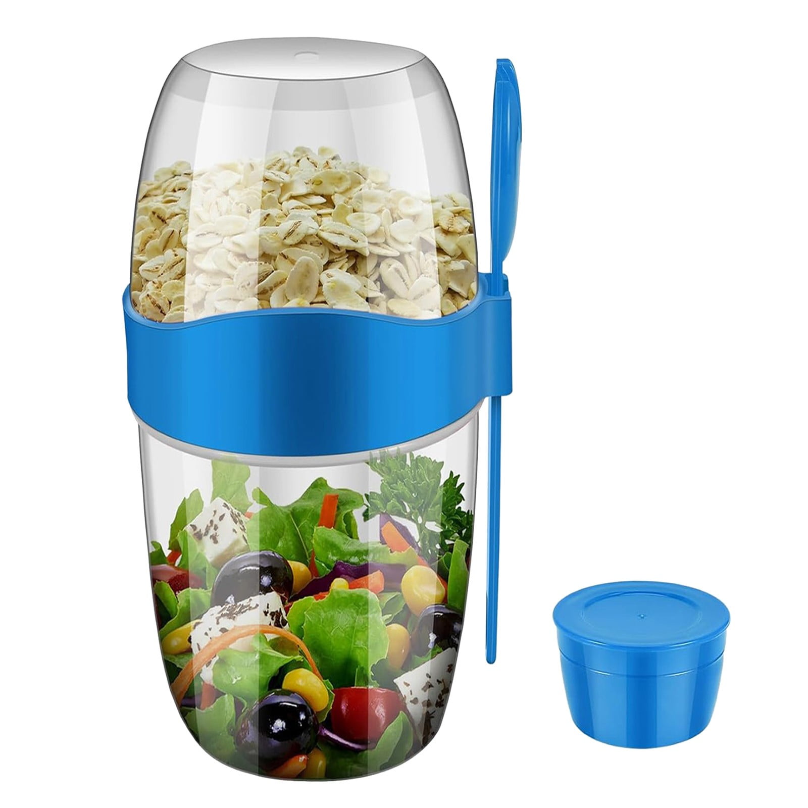 Yogurt Pots 1 Pcs 870ML Reusable Overnight Oats Container With Lid