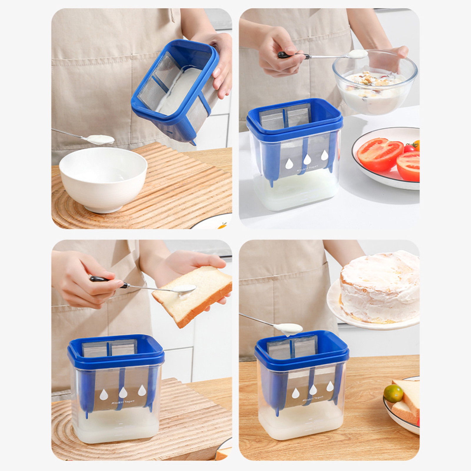 Yogurt Strainer BPAFree,Food Grade Filtration Homemade Whey Separator