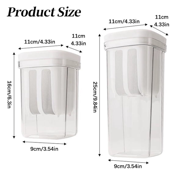 Yogurt Strainer - Press Type Greek Yogurt Maker - Whey Separator for Homemade Thick Yogurt - Kitchen Gadget for Creamy Healthy Yogurt