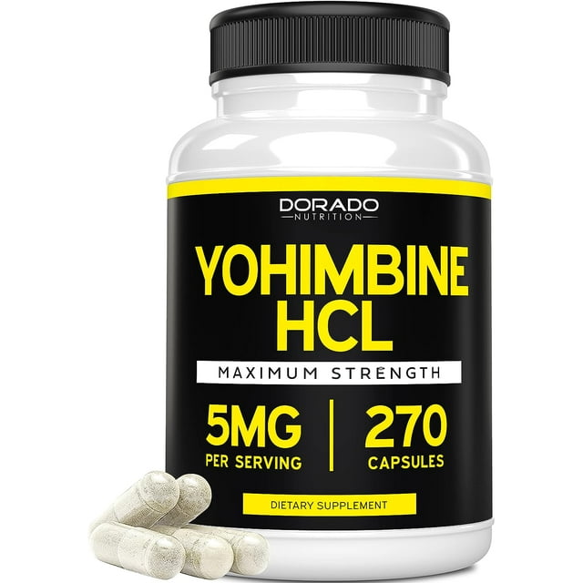 Yohimbine HCL 5mg For Men and Women Yohimbe Extract Extra Strength