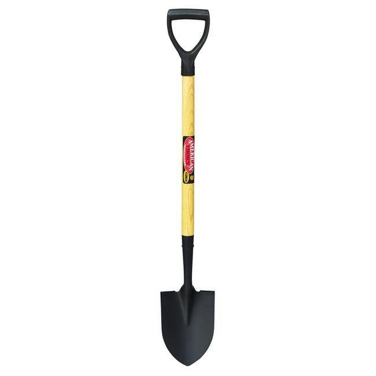Yoho 5033922 Round Point Floral Shovel, Black