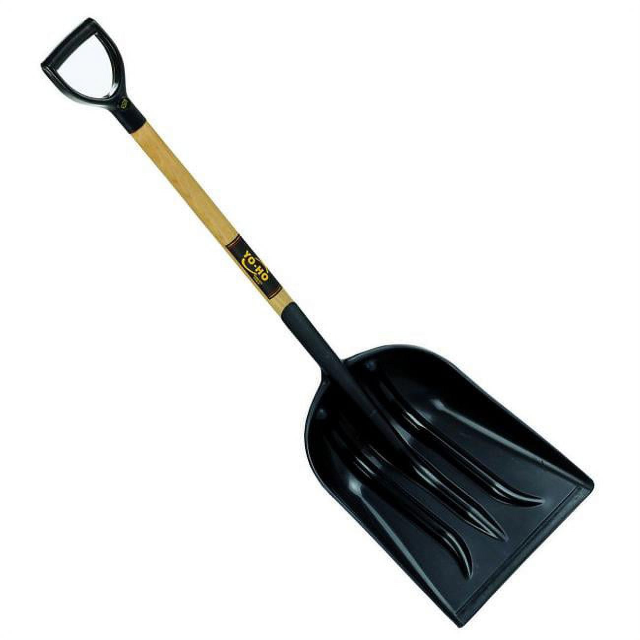 Yoho 567390 30 in. No.12 Poly Scoop Shovel with Polyd Grip Wood Handle