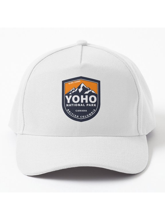 Yoho National Park British Columbia Baseball Cap, Mountain Travel Design