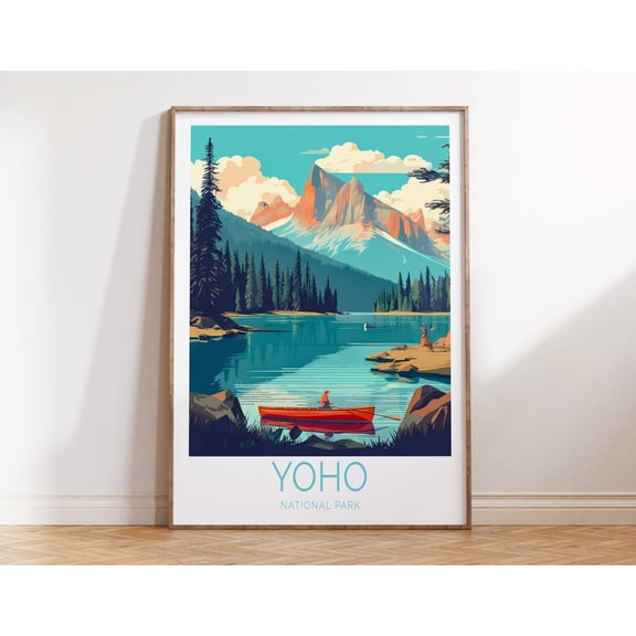 Yoho National Park Canada Birthday Travel Scenery Wall Art, Unframed Paper Print Size 8x12