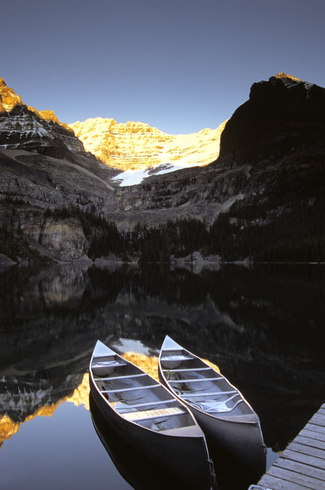 Yoho National Park Lake Ohara British Columbia Canvas Art - Ron Watts Design Pics (11 x 17)