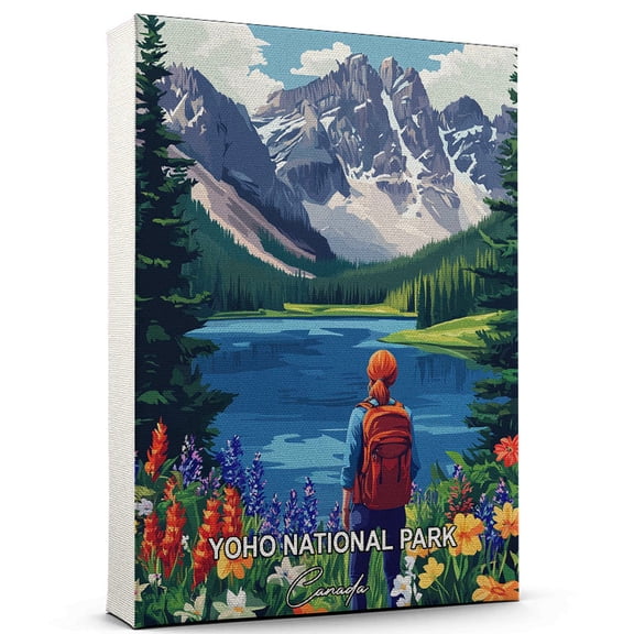 Yoho National Park Travel Canvas Wall Art – Canada Canvas – Travel-Inspired Scene That Brings Peace, Color, and Culture Into Your Space