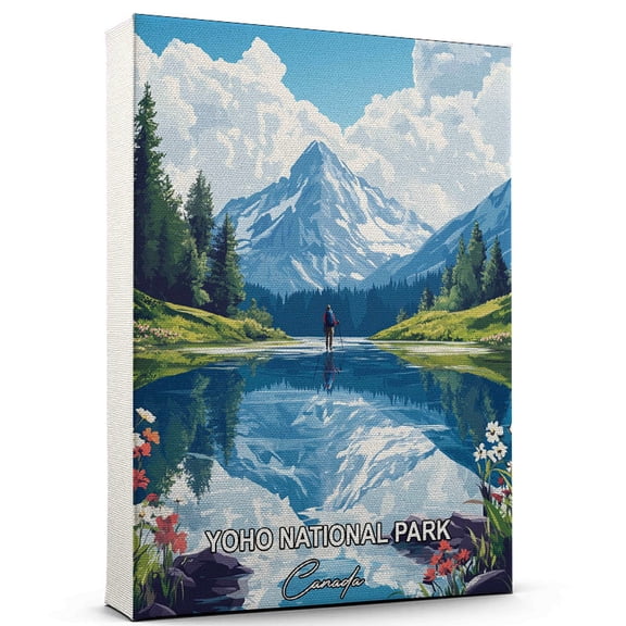 Yoho National Park Travel Canvas Wall Art  Canada Canvas  Travel-Inspired Scene That Brings Peace, Color, and Culture Into Your Space