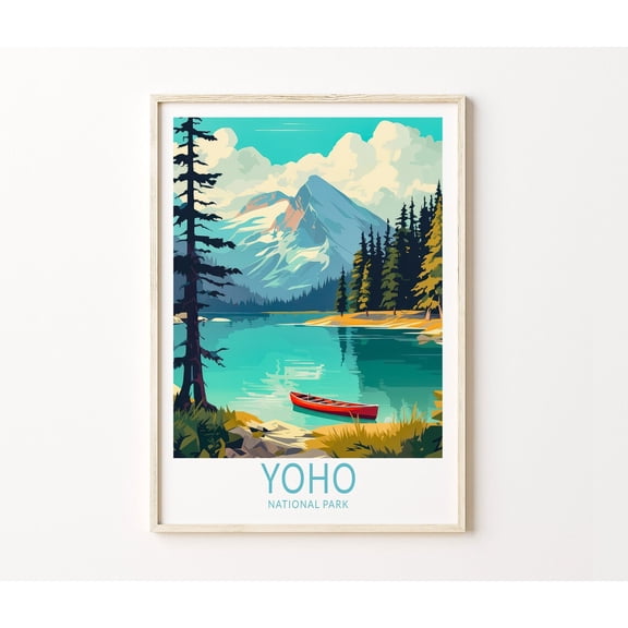 Yoho National Park Travel Wall Art Home Decor Unframed Paper Print