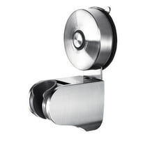 Yohom Adjustable Handheld Shower Head Holder Suction Cup Wall Mount Hand Held Showerhead Wand Holder Stainless Steel Shower Spray Bracket Brushed