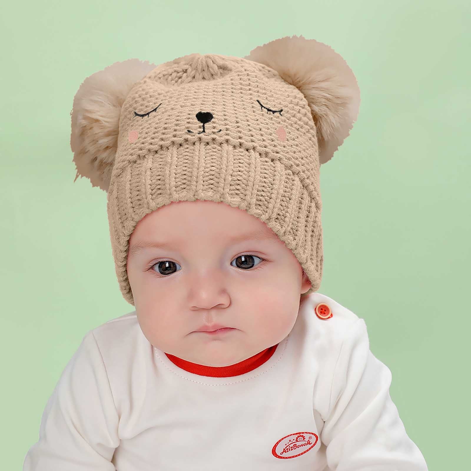 Yohome Newborn Hats Big Bow Baby Cap Cotton Cute Hat Newborn Infant ...