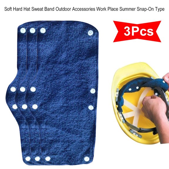 Yohome Soft Hard Hat Sweat Band Outdoor Accessories Work Place Summer Snap-On
