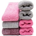 thumbnail image 1 of Yoicy Womens Extra Thick Wool Boot Crew Winter Socks (3 Pack),Plain Size 6-10,Assorted, 1 of 3