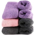 thumbnail image 1 of Yoicy Womens Extra Thick Wool Boot Crew Winter Socks (3 Pack),Plain Size 6-10,Multicolor, 1 of 7