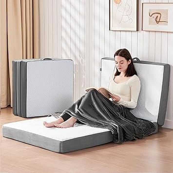 Yojoker Foldable Mattress, Inch Folding Mattress Single,Tri-Fold