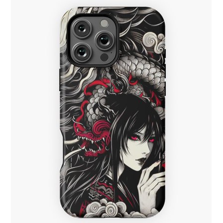 Yokai Dragon Witch Japanese Art GA1829 Phone Case for iPhone 11 to 17 Pro Max
