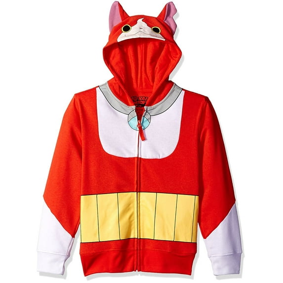 Yokai Watch Boys' Jibanyan Costume Zip Hoodie