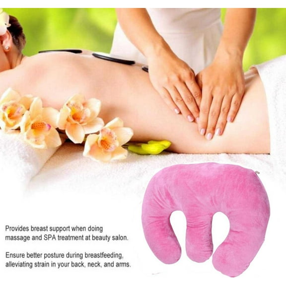 Yokan Bolster Pillow for Bed, Chest Support Pillow, Massaging Cushion for Breast Care, Soft Breast Support Pillow, Comfortable & Reusable Sleep Aid Pillow, Sleep Comfort for Women