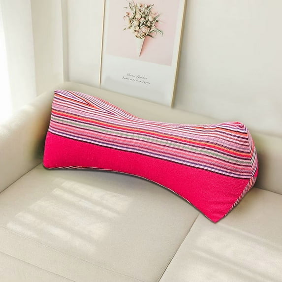 Yokan Buckwheat Shells Shaped Cervical Pillow, Lumbar & Neck Support for Adults, Ergonomic Buckwheat Pillow for Neck Pain Relief, Comfortable Support for Improved Sleep & Circulation