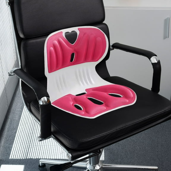 Yokan Ergonomic Back Support Cushion, Stylish Waist and Hip Cushion for Correct Posture, Breathable Design for Office, Car & Home, Balanced Pressure Distribution & Relaxation