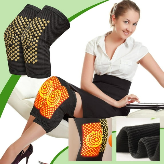 Yokan Heat Warm Knee Pads, Winter Sports Compression Leg Support, Lightweight Knee Brace for Outdoor Sports, Joint Pain Relief, Comfortable & Portable for Men & Women, Adjustable Fit