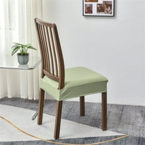 Yokan Leather Dining Chair Seat Covers, Removable & Washable Faux Leather Dining Chair Protector, Stretchy & Durable Seat Covers, Oilproof & Stain Resistant, Set of 4