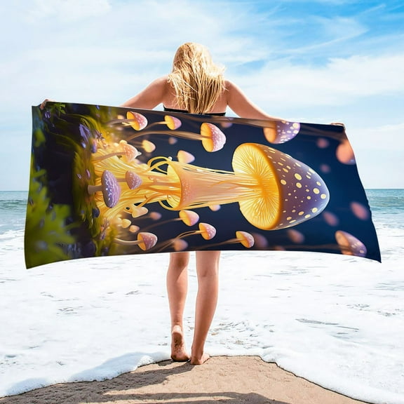 Yokan Microfiber Beach Towel, Compact & Sandproof Quick-Dry Towel for Travel, Beach, Swimming Pool, Lightweight & Portable, 30x60 Inch, Ideal for Outdoor Adventures & Yoga Sessions