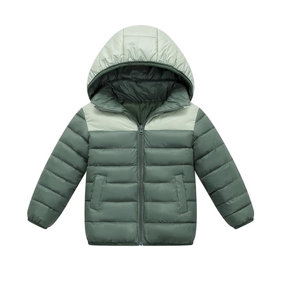 Yokan Padded Jacket with Hood for Girls, Lightweight Winter Coat with Zipper & Pockets, Ideal for Kids Aged 7-14, Warm & Practical for Cold Weather, Stylish and Durable, Multiple Sizes Available
