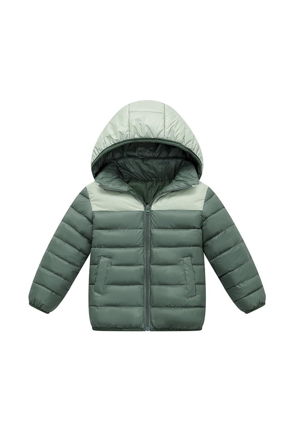 Padded Jacket with Hood for Girls, Lightweight Winter Coat with Zipper & Pockets, Ideal for Kids Aged 7-14, Warm & Practical for Cold Weather, Stylish and Durable, Multiple Sizes Available