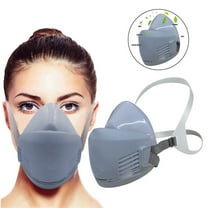 Yokan Reusable Face Gas Mask for Work Protection, Adjustable Respirator for Chemical, Paint and Welding, Soft Silicone, Anti-Gas, Anti-Dust, Comfortable and Easy to Wear