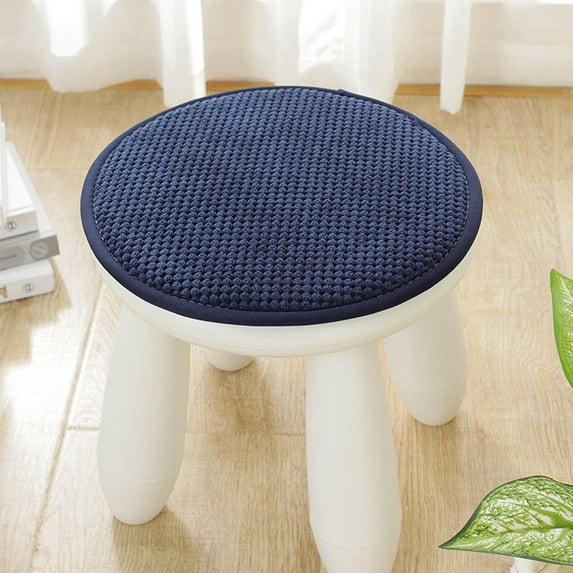 Yokan Round Thickened Cushion, Soft Transparent Chair Cushion for Balcony & Bedroom, Comfortable Anti-Slip Seat Pad, Long-Sitting Resistant Cushion for All Seasons, 35cm