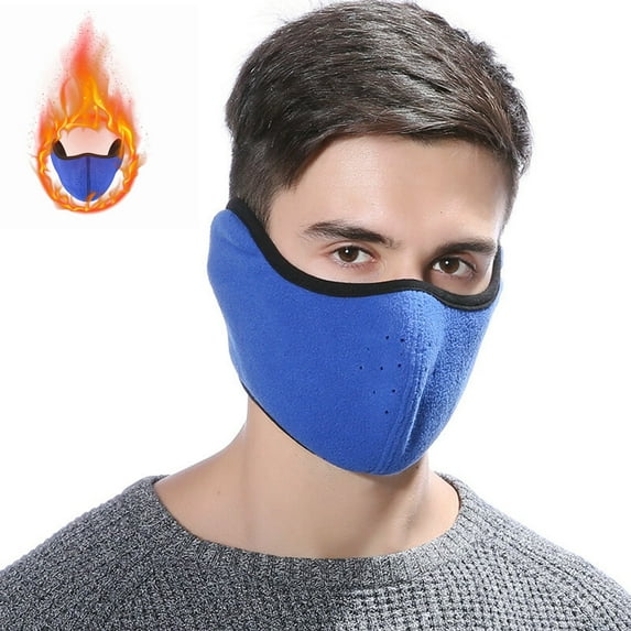 Yokan Ski Mask Winter Warm Breathable Face Mask, Polyester Cold Weather Protection, Breathable Ski Mask for Outdoor Sports, Cycling, Skiing, and Running for Men & Women in Blue Color