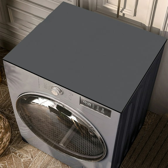 Yokan Solid Color Absorbent PVC Refrigerator Mat, Multi-Purpose Soilproof Drainage Cover for Washing Machines & Dryers, Waterproof Bathroom Organizer, Available in Beige/Gray/Blue, 19.68x19.68in