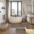 thumbnail image 1 of Yokan Spotted Tie-Dye Bath Mat Set, Plush Velvet Bathroom Rugs, Soft Non-Slip Absorbent 5-Piece Bath Rugs, Durable Shower & Toilet Mats for Home Decor, Luxury Bathroom Mats, 1 of 9
