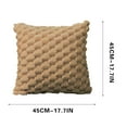 thumbnail image 1 of Yokan Weaving Snowflake Velvet Pillow, Solid Color Lumbar Support Cushion for Office Sofa, Soft Velvet Pillow with Hidden Zipper, Perfect for Relaxation at Home & Office, Comfortable & Stylish, 1 of 7