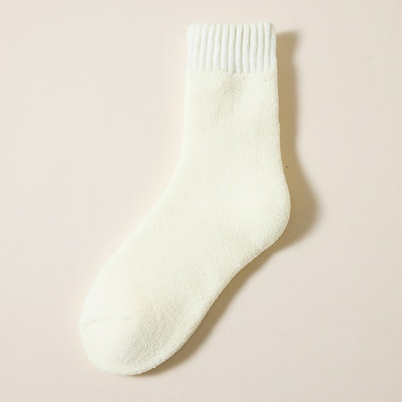 Yokan Winter Thermal Socks for Women & Children, Soft & Thick Wool Socks, Insulated Thermal Socks for Cold Weather, Cozy Winter Socks for Kids, Comfortable Floor Socks for Winter Warmth