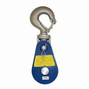 Yoke Snatch Block, Wire Rope, 3/8 in Max Cable Size, 4,000 lb Max Load 6Y-2T3