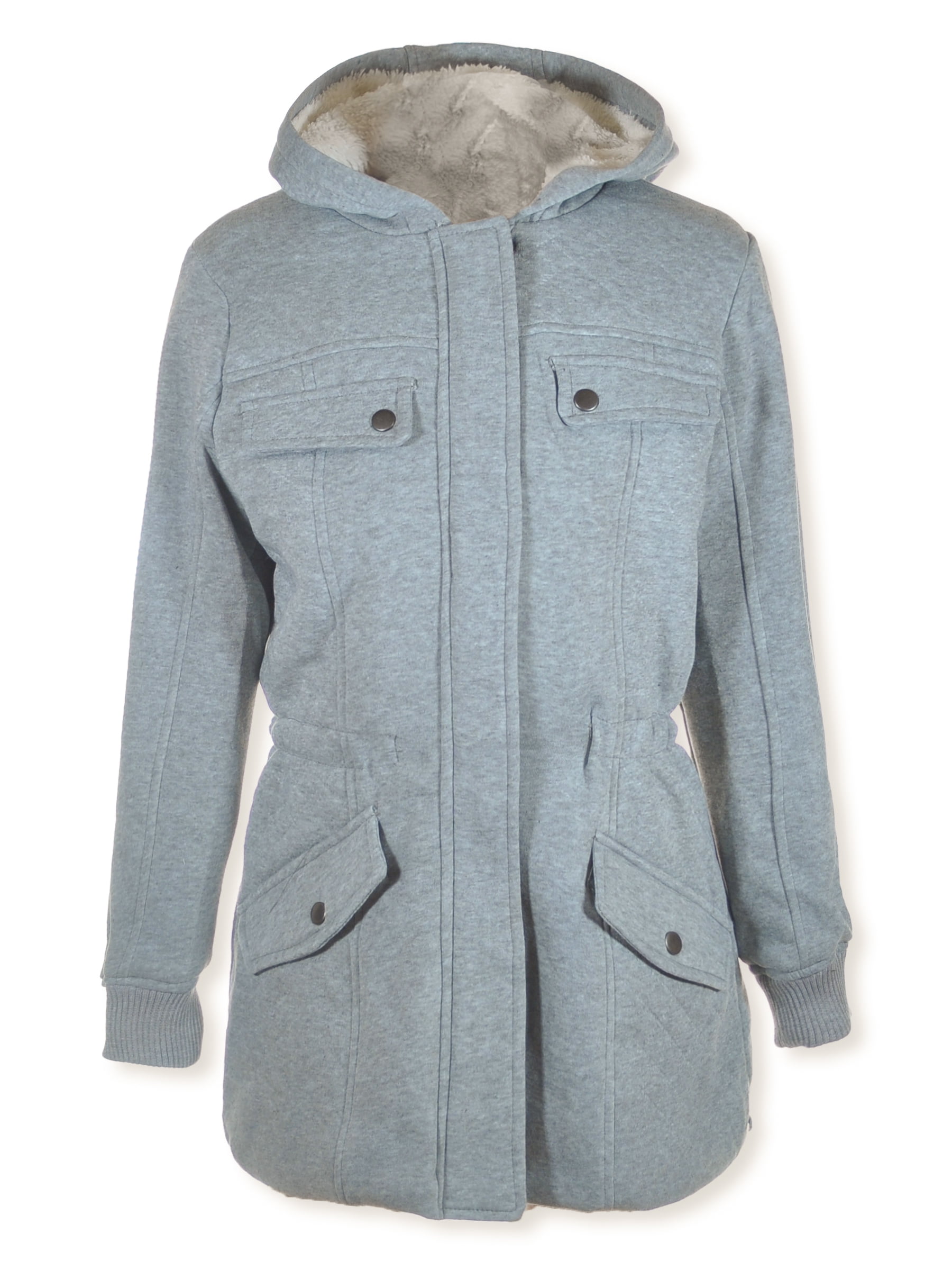 Yoki Girls' Long Fleece Jacket Color: gray Size: 12 - 14 - Walmart.com