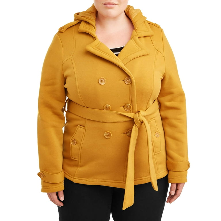 Yoki fleece best sale peacoat
