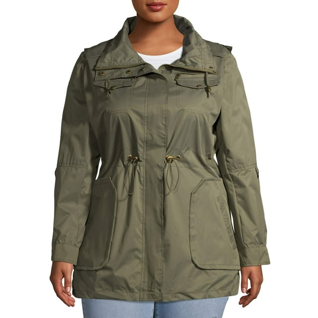 Yoki Women's Plus Size Anorak Jacket