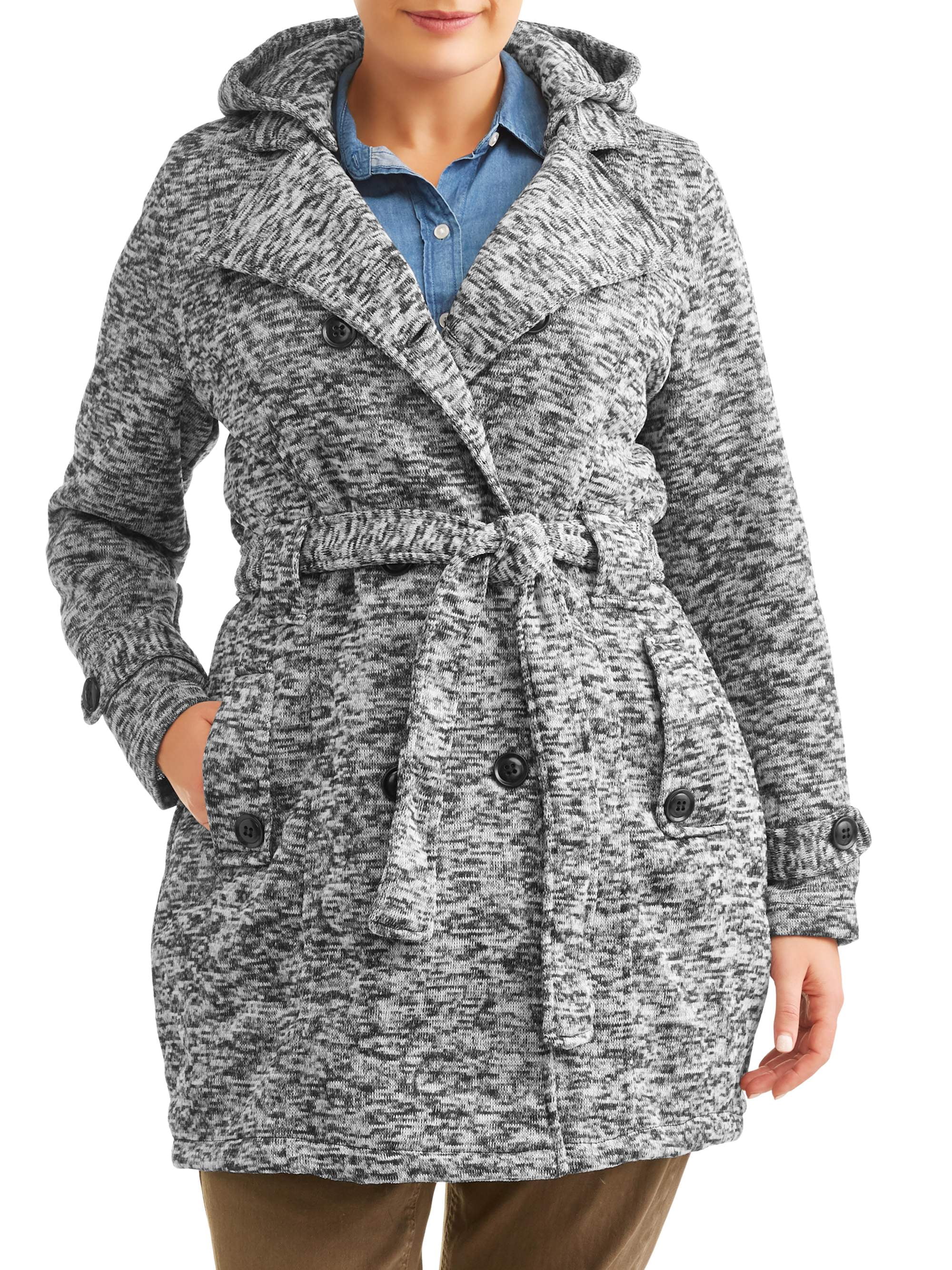 Belted top fleece jacket