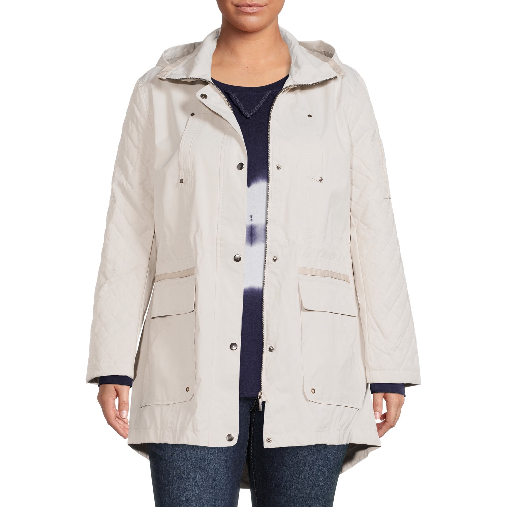 Yoki Women's Plus Size Lightweight Hooded Anorak Jacket - Walmart.com