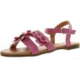 thumbnail image 1 of Yokids Cindee-73 Little Girls Flat Sandals with Front Flower Design, 1 of 4