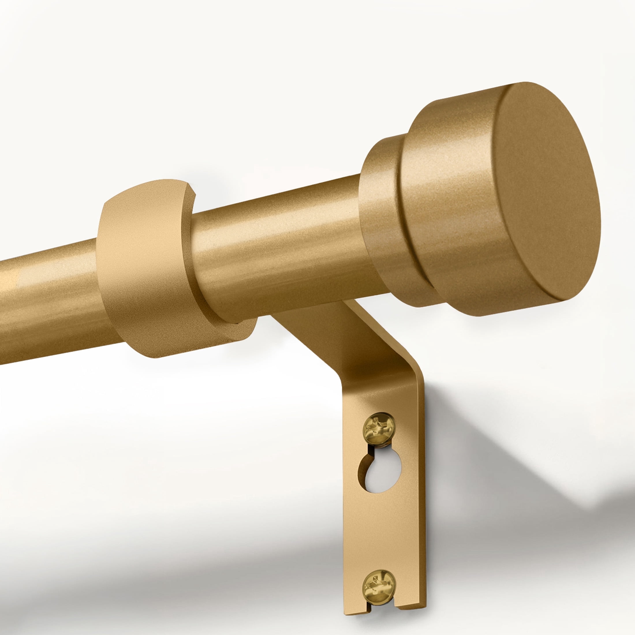 Metal Rods Window Yokila Modern Curtain Rod for Windows 16-60 Inches, Heavy Duty Gold ...