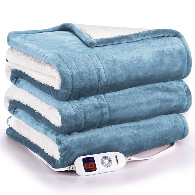 "Yokimisu Twin Size Electric Heated Blanket, 62"" x 84"", Fast Heating