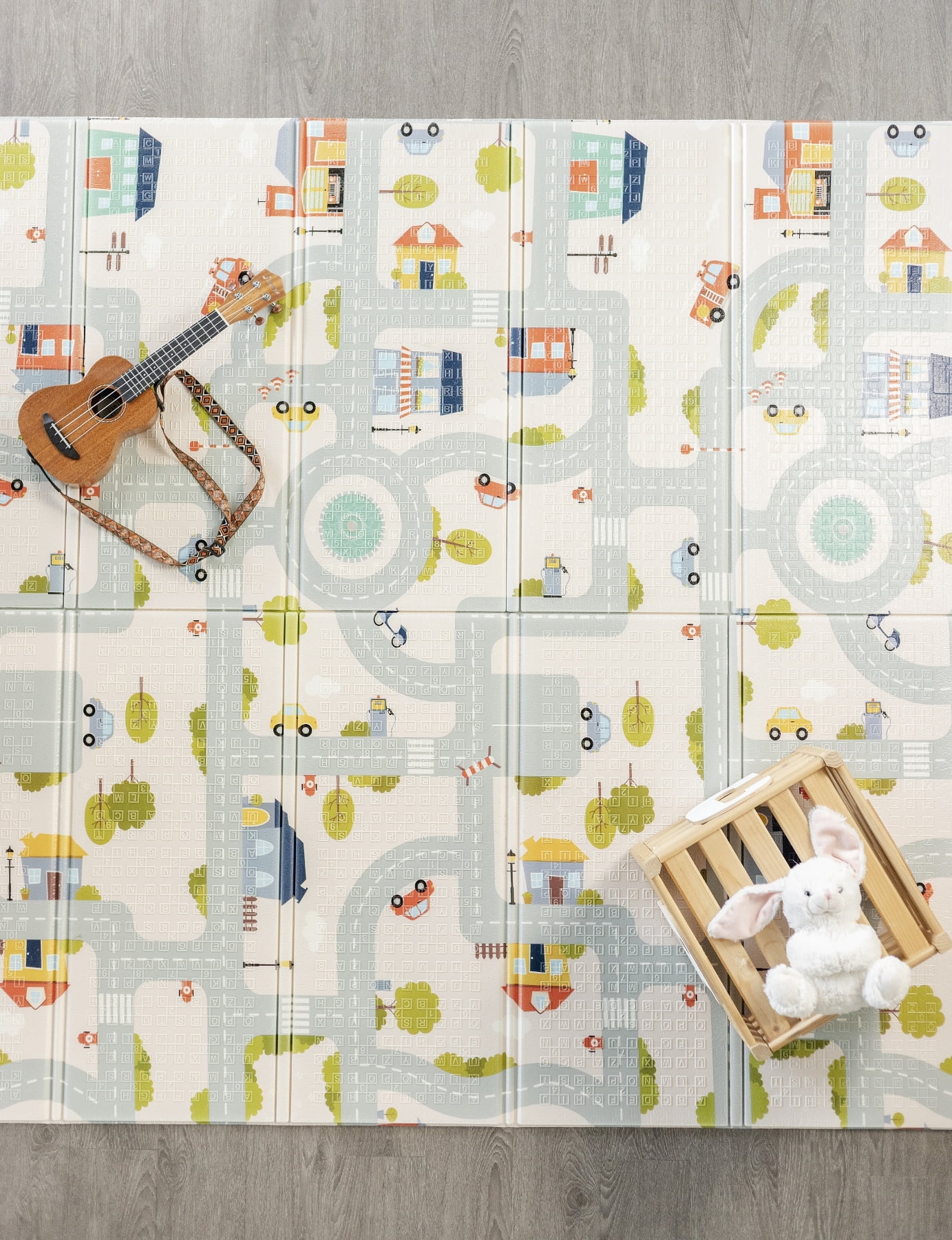 Yokina City Folded Reversible Waterproof Baby Play Mat