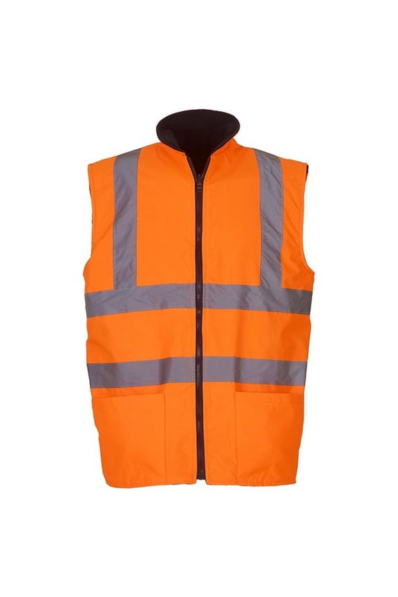 Adult Hi-Vis Fleece Reversible Body Warmer