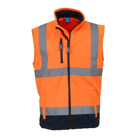 Yoko Mens Hi Vis Softshell Bodywarmer / Workwear